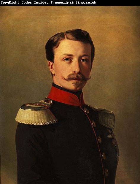 unknow artist Portrait of Grand Duke Frederick I of Baden. Copy of the Winterhalter painting by R. Grether from 1857